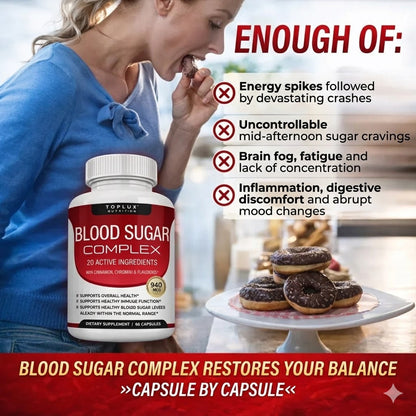 Blood Glucose Support Capsules – Herbal Balance Formula for Healthy Sugar Levels