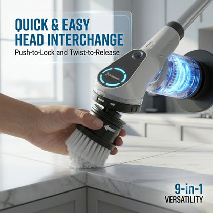 9 in 1 Wireless Electric Cleaning Brush for Kitchen & Home