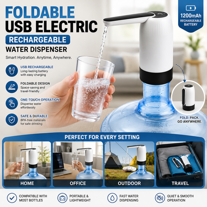 Foldable USB Electric Rechargeable Water Dispenser