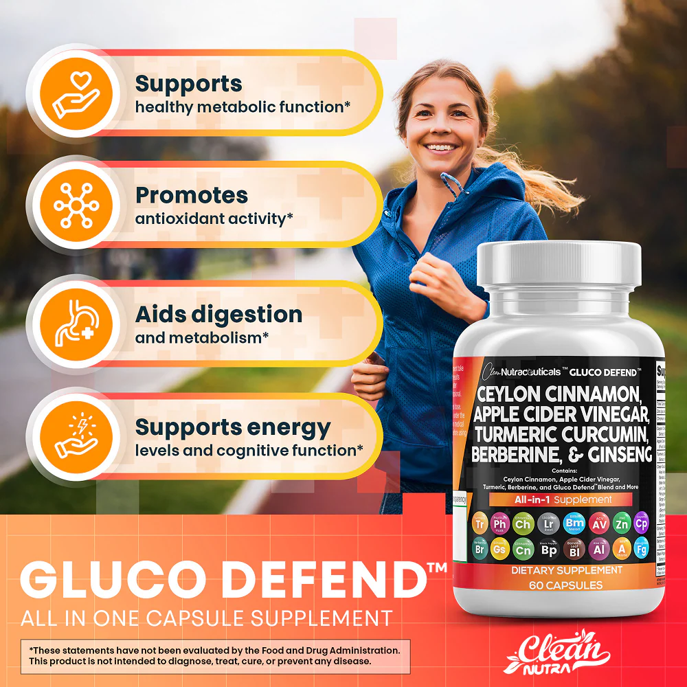 Ceylon Cinnamon, Apple Cider Vinegar, Turmeric & Milk Thistle Capsules