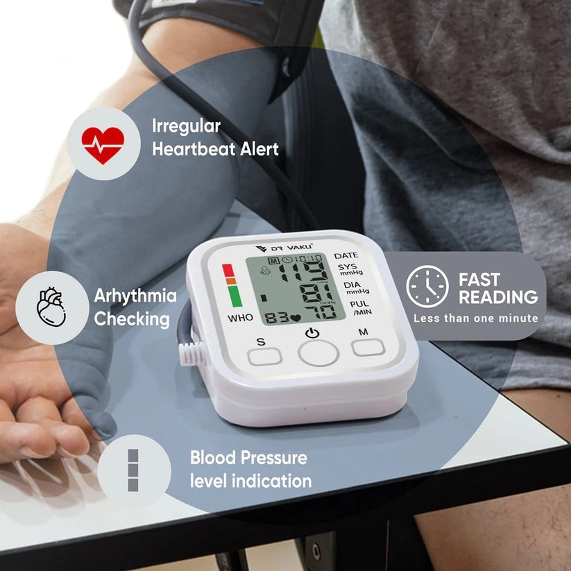 Portable Digital BP Monitor – Compact Blood Pressure Measuring Machine
