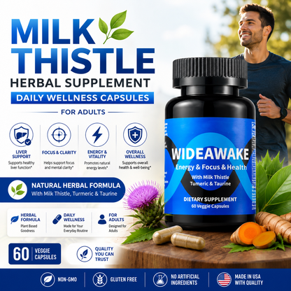 Milk Thistle Herbal Supplement – Daily Wellness Capsules for Adults