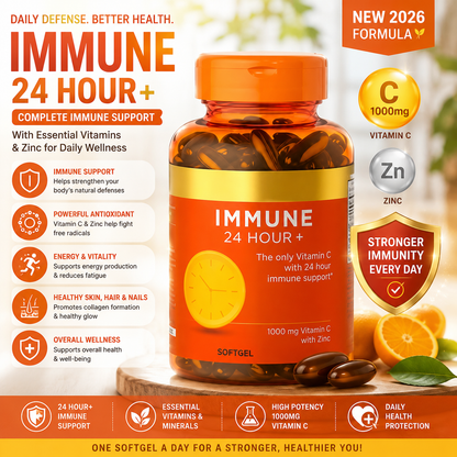 Vitamin C 1000 mg with Zinc Softgels – Daily Immune & Antioxidant Support