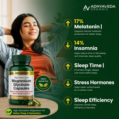 Adult Magnesium Glycinate Capsules – Daily Heart & Muscle Wellness Supplement