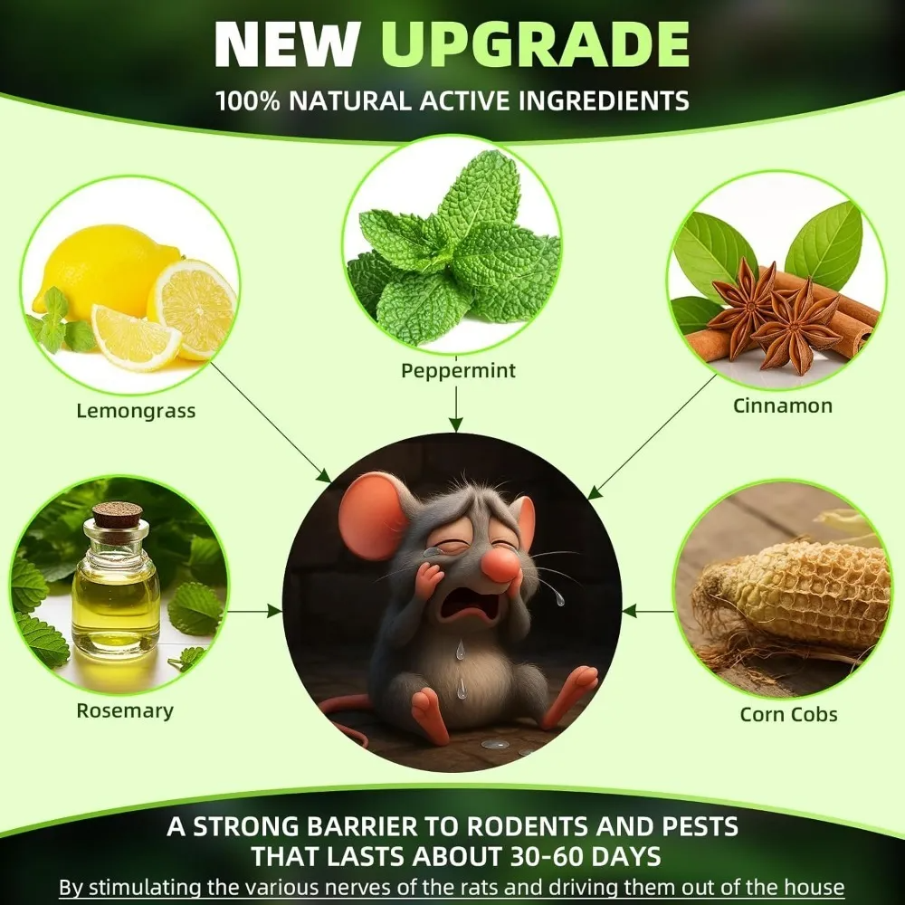 Peppermint Rodent Repellent Balls – Natural Mouse & Rat Deterrent
