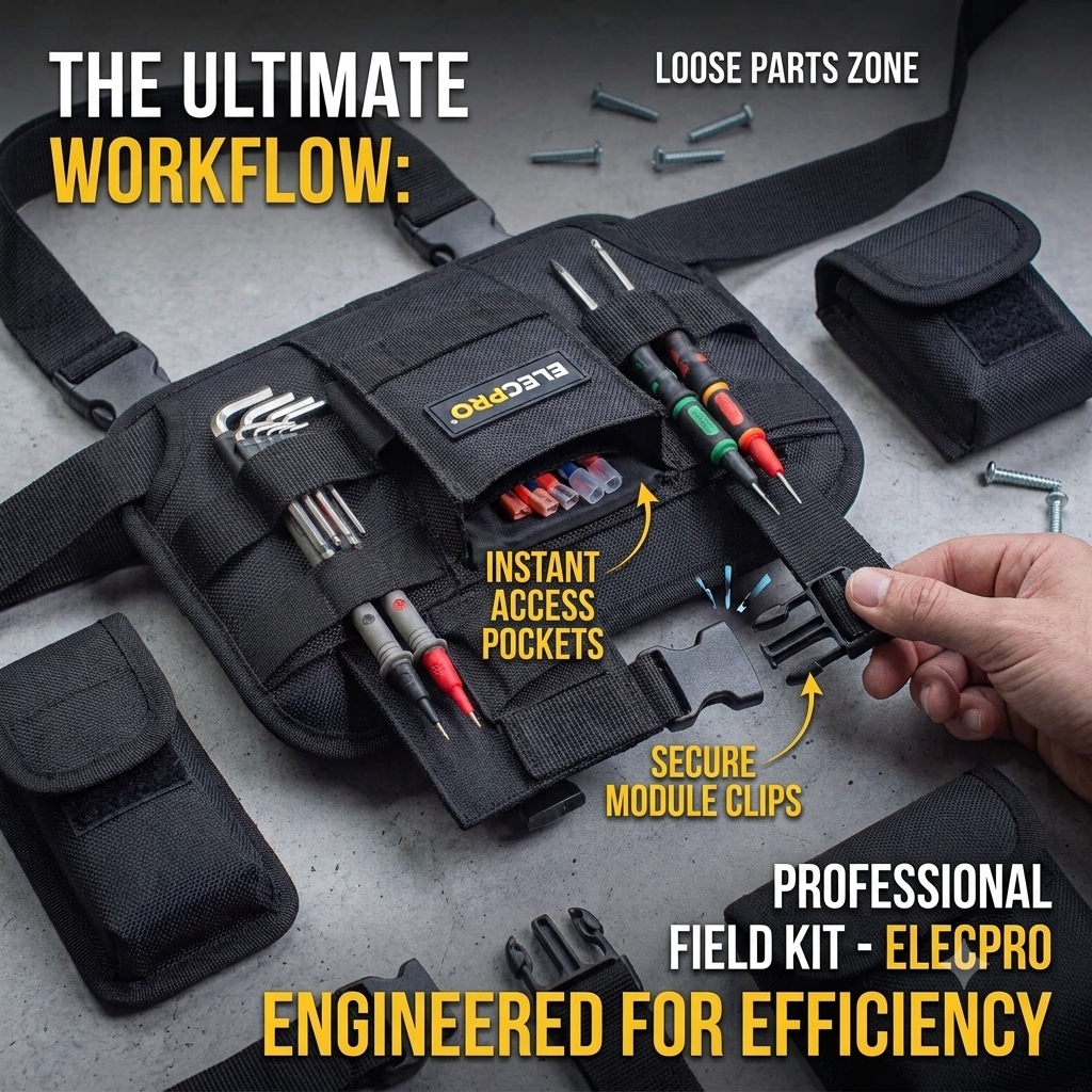Multi Functional Electrician Tool Bag – Portable Oxford Cloth Repair & Tool Storage Organizer