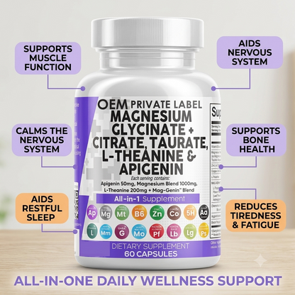 Daily Magnesium Supplement for Wellness & Muscle Support