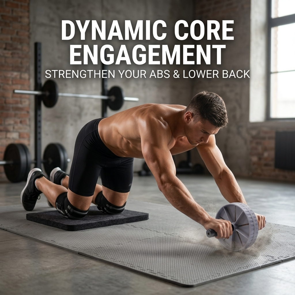 Ab Roller Wheel Core Strength Training Gym Workouts