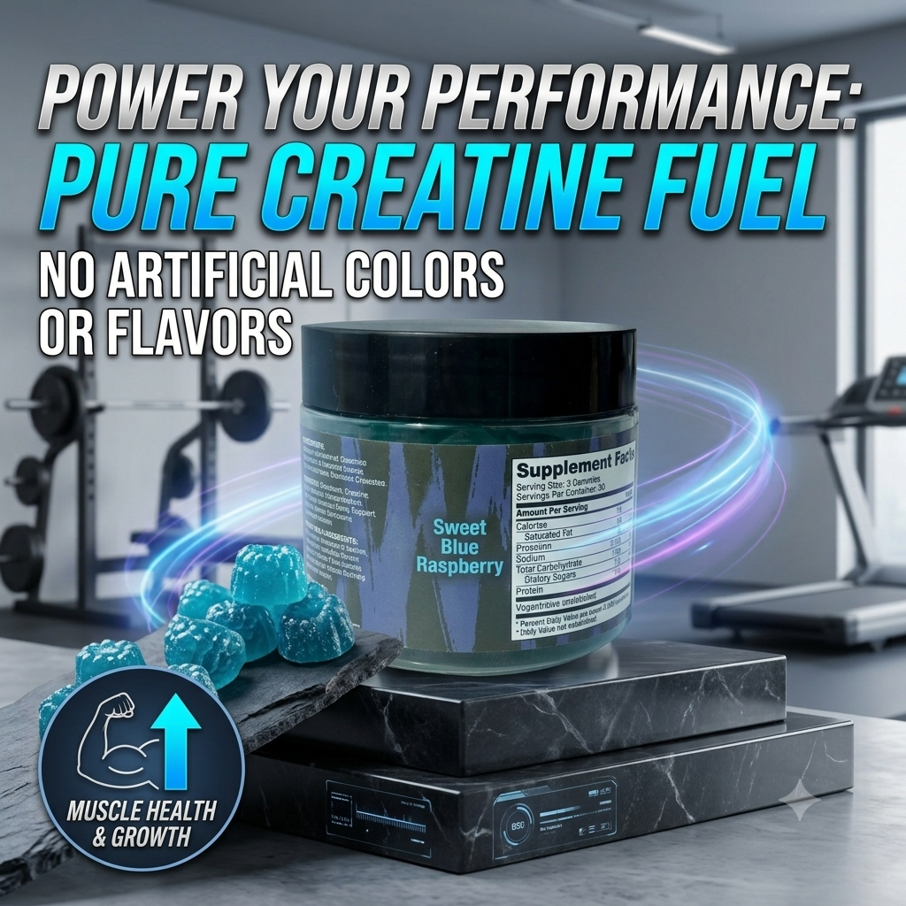 Herbal Vitamin Gummies – Daily Pre-Workout Energy & Muscle Support Supplement