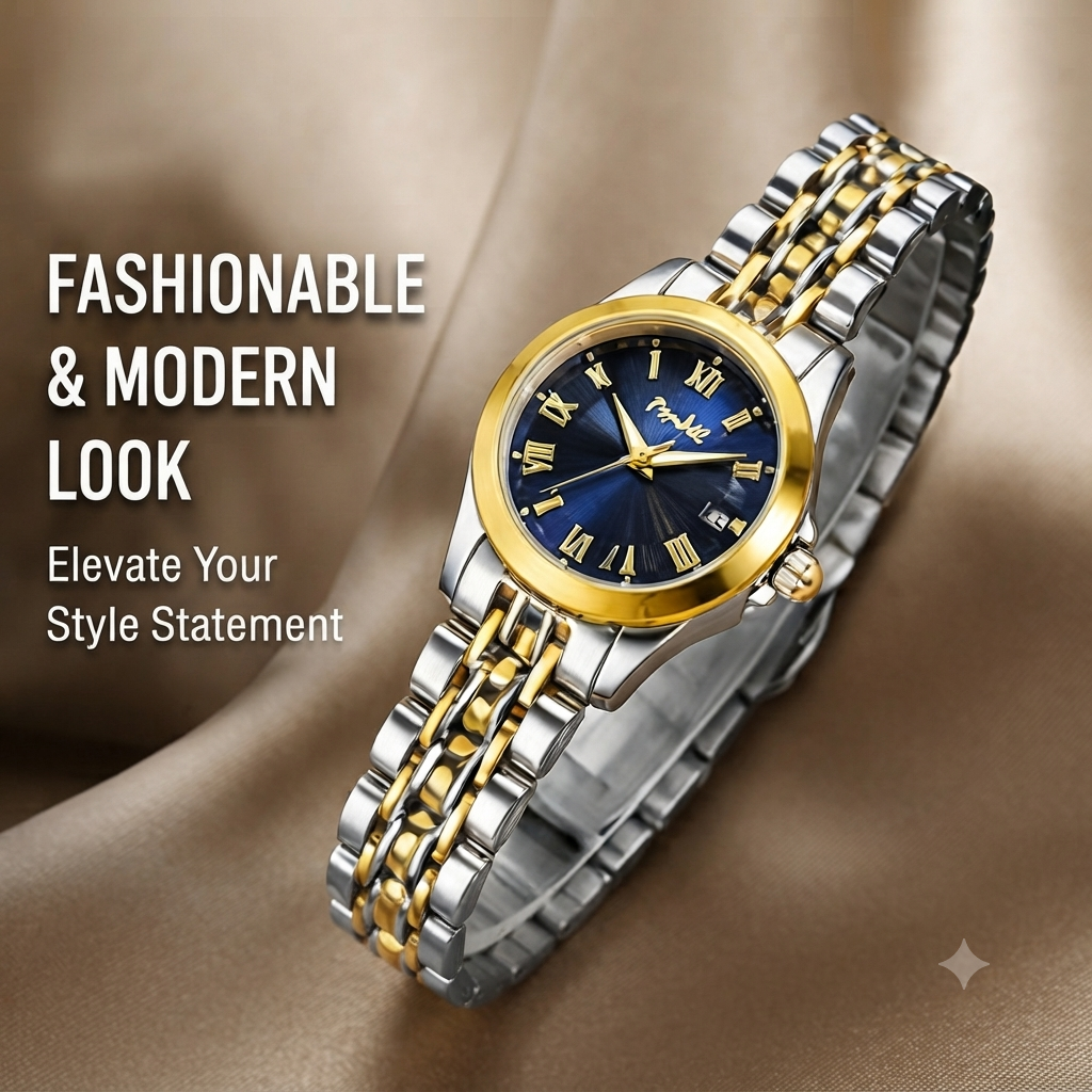 Women's Quartz Stainless Steel Waterproof Watch