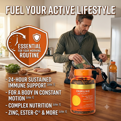 Vitamin C 1000 mg with Zinc Softgels – Daily Immune & Antioxidant Support
