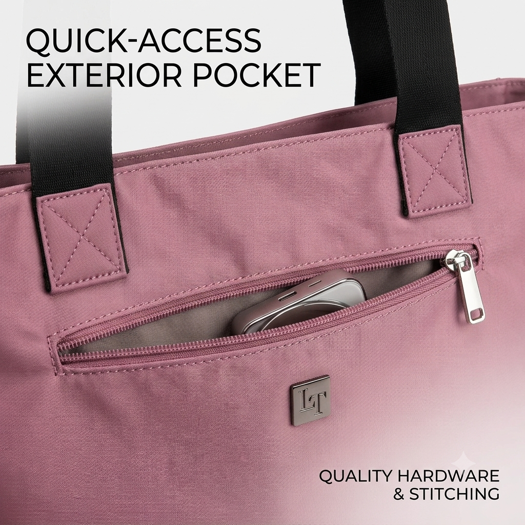 Stylish Unisex Oxford Tote Bag – Large Capacity Fashion Handbag with Polyester Lining