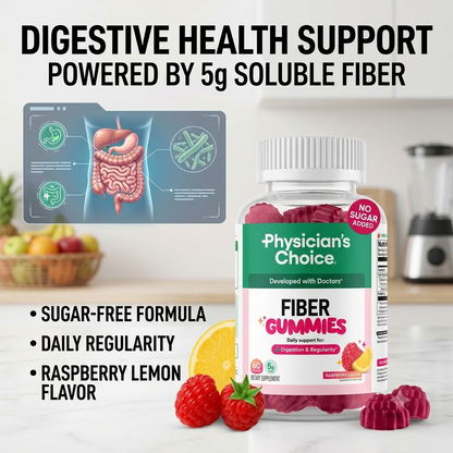 Sugar Free Fiber Gummies – Fiber Raspberry Lemon Flavor