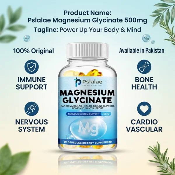 Magnesium Glycinate Softgels – Sleep & Relaxation Support