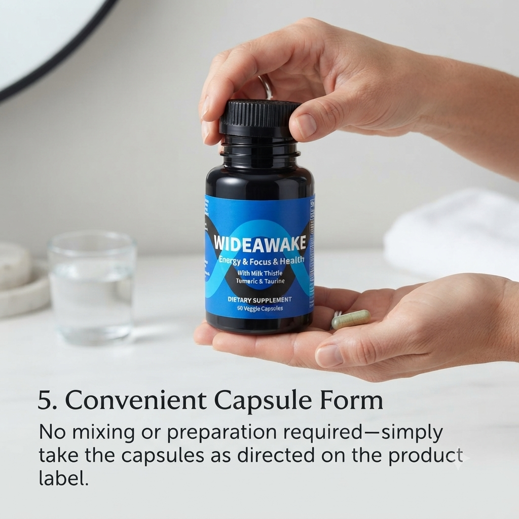 Milk Thistle Herbal Supplement – Daily Wellness Capsules for Adults