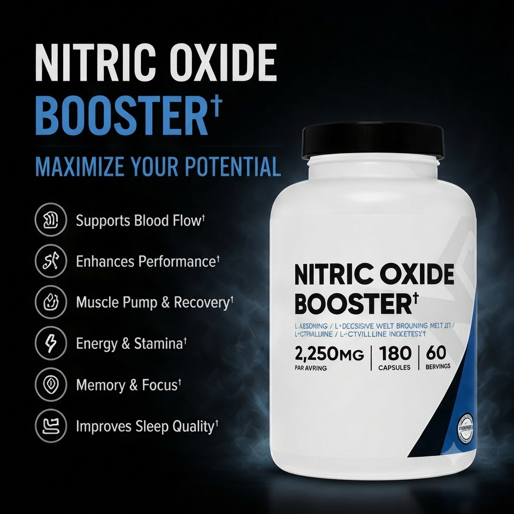 Nitric Oxide Booster – L Arginine & L- Citrulline Supplement