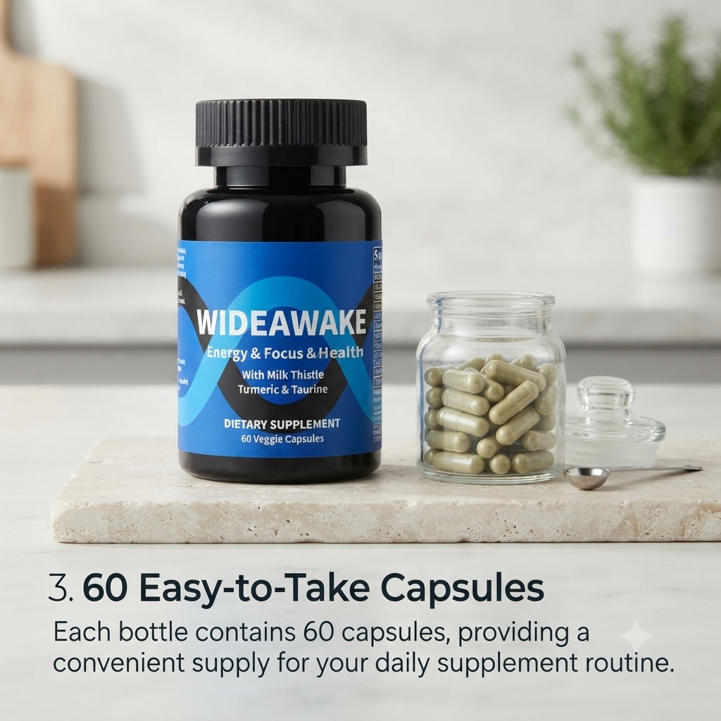 Milk Thistle Herbal Supplement – Daily Wellness Capsules for Adults