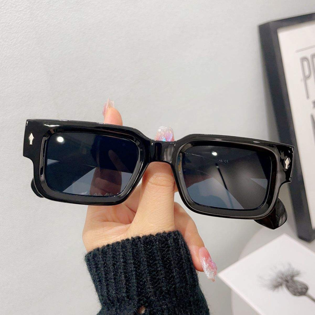 Square Acetate Polarized Sunglasses – Fashion Western Style Shades