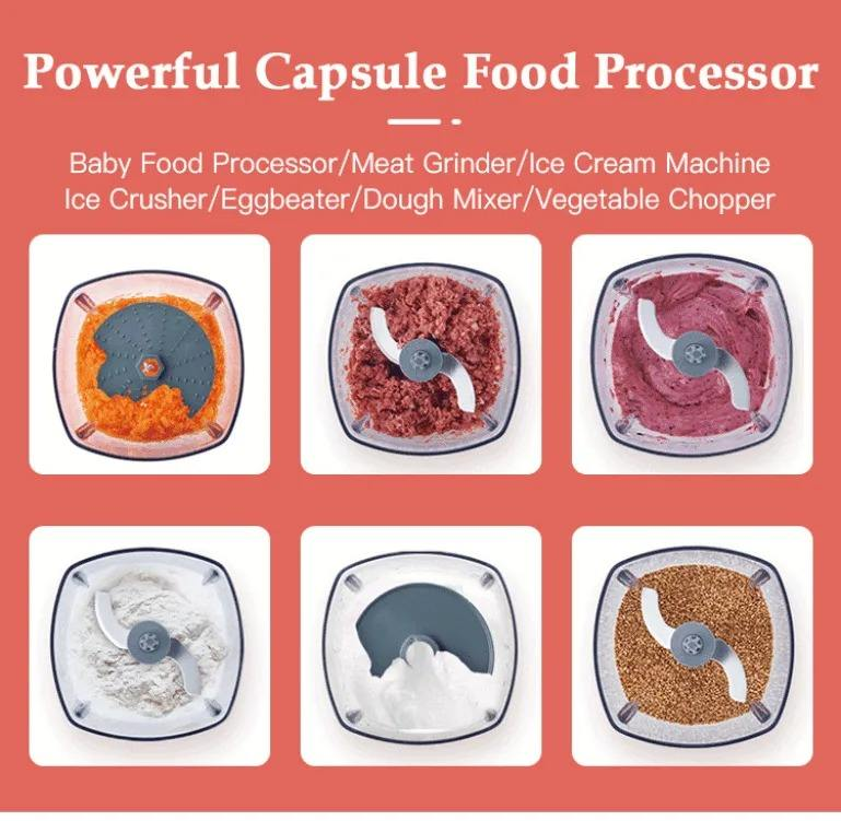 Mini Electric Garlic Masher – Wireless Food Chopper & Grinder