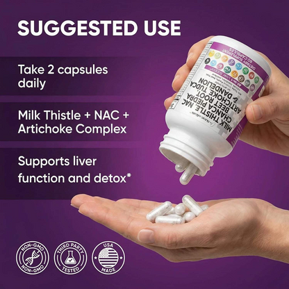 Milk Thistle & Multi-Herb Complex Capsules with NAC