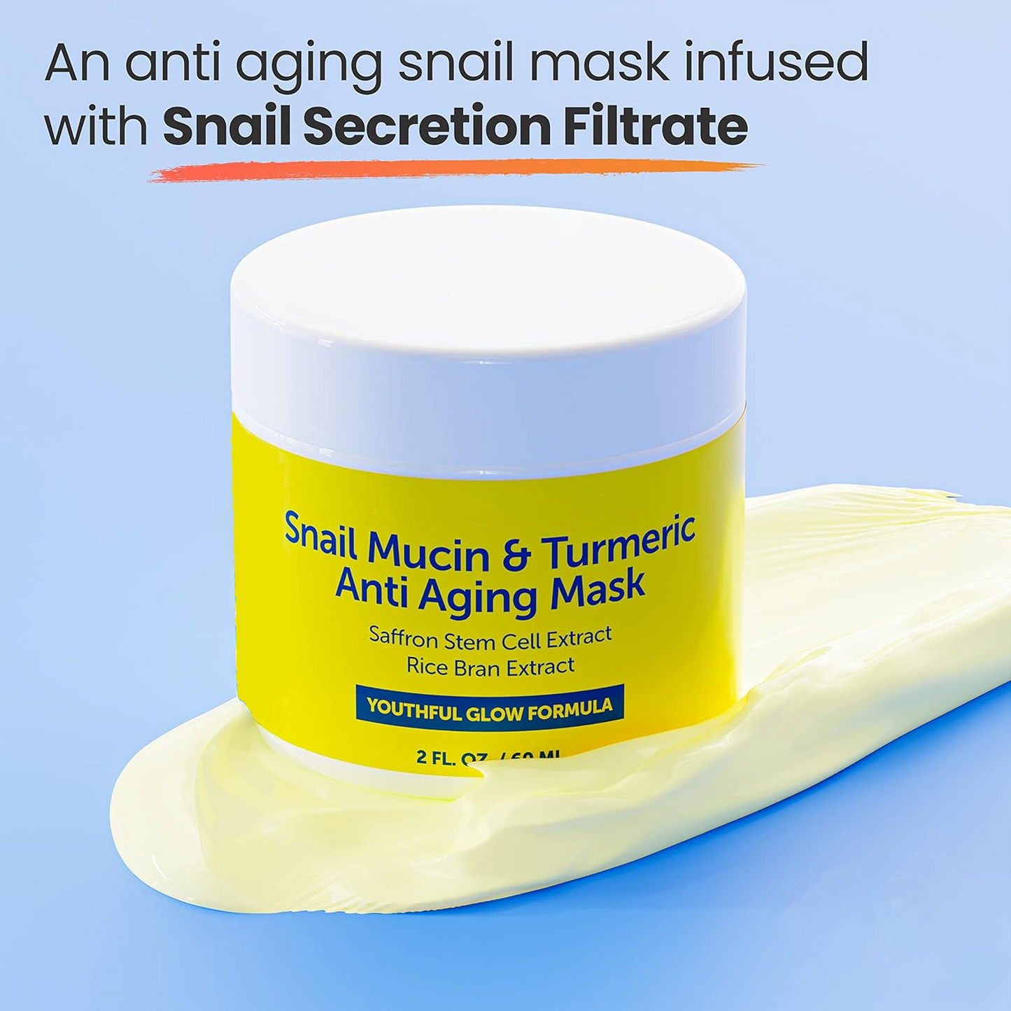 Snail Mucin & Turmeric Facial Cream Mask