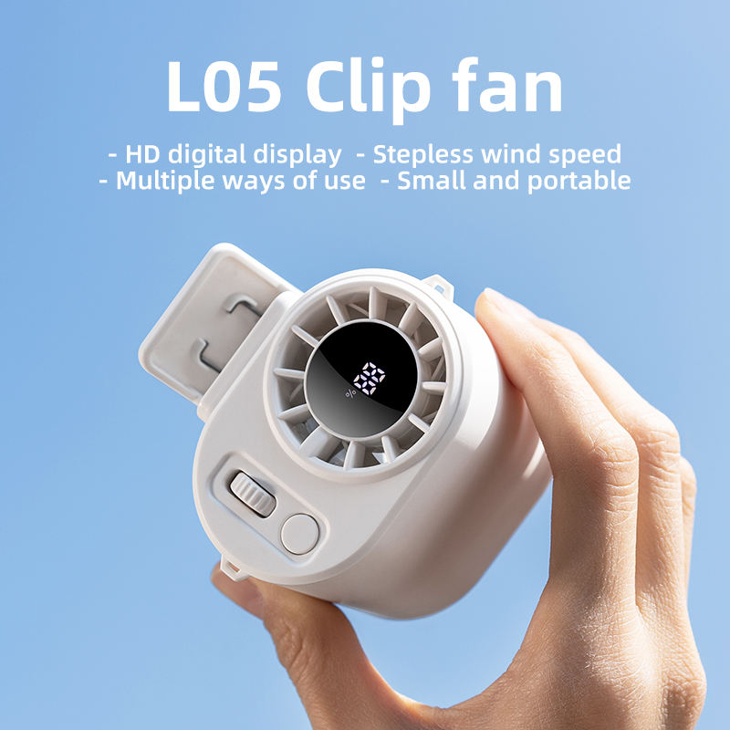Mini Automotive Clip Fan – 360° Rotating Portable Car Cooling Fan
