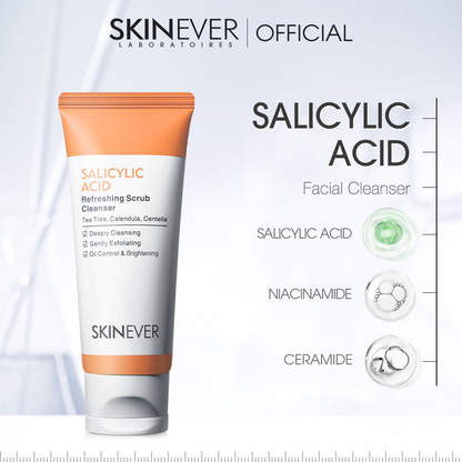 Herbal Salicylic Acid Facial Cleanser Gentle Exfoliating Face Wash