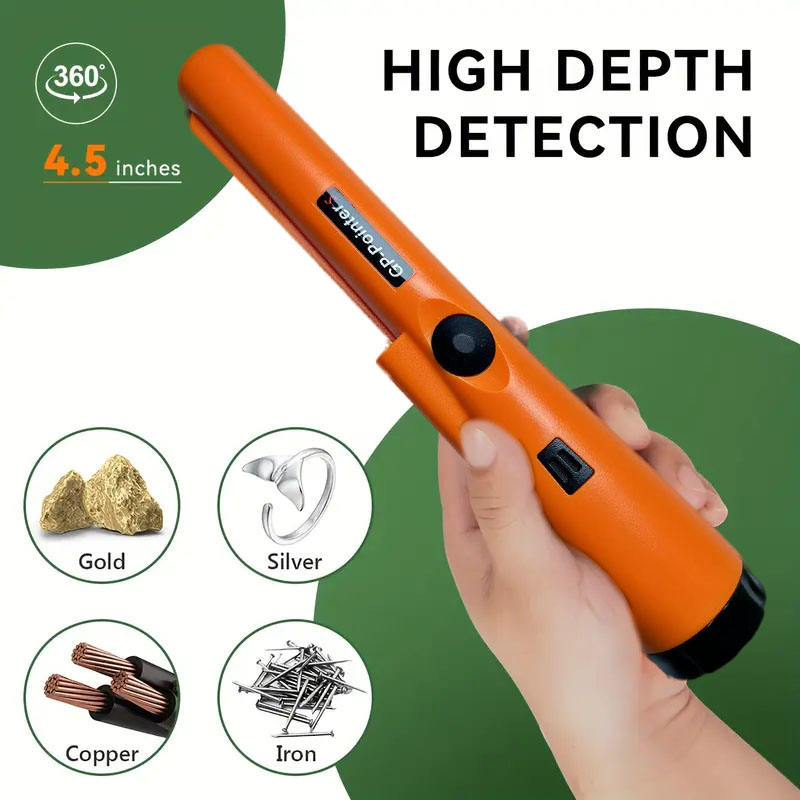 360° Handheld Metal Detector – High Sensitivity Gold & Coin Finder