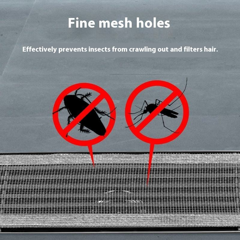 Disposable Drain Hair Catcher Stickers – Self-Adhesive Bathroom Floor Drain Filter Roll