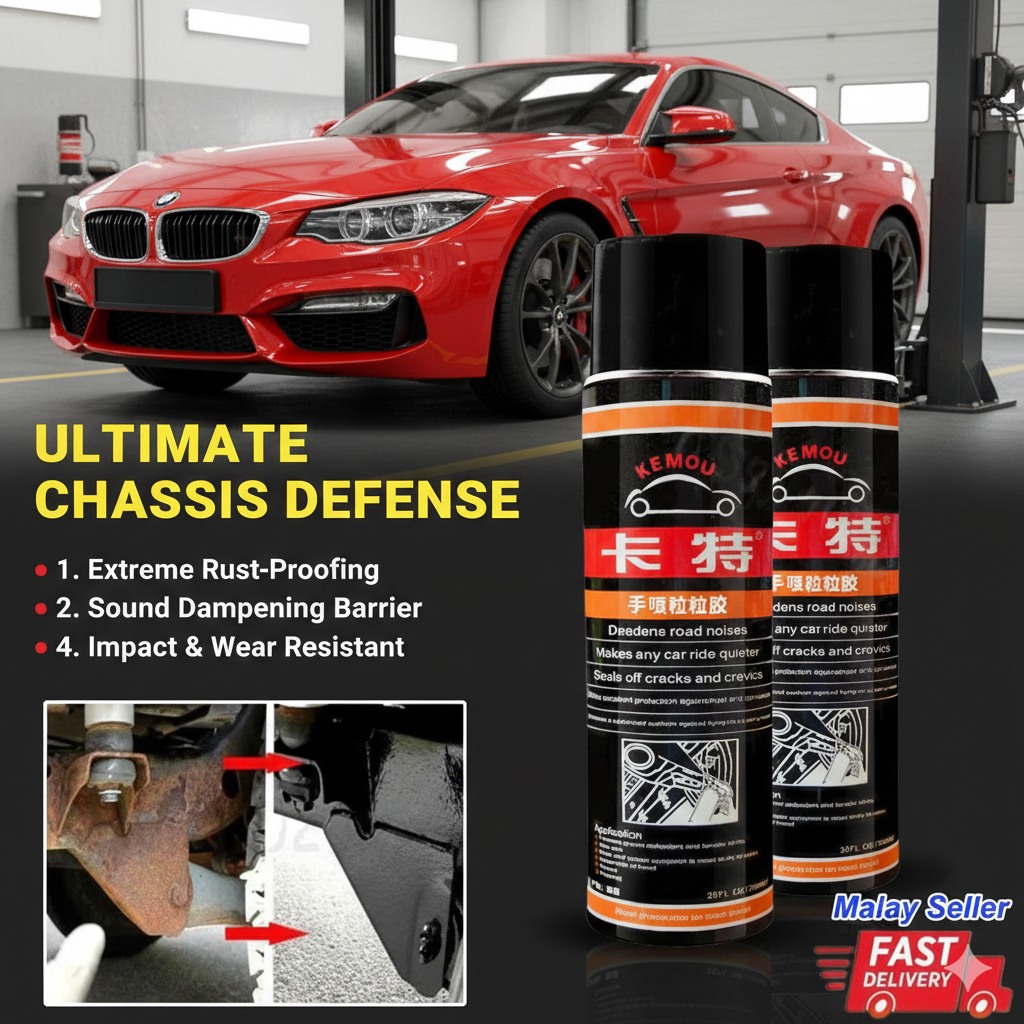 Rubberized Undercoating Spray 700ml – Quarter Panel Protection & Noise Control