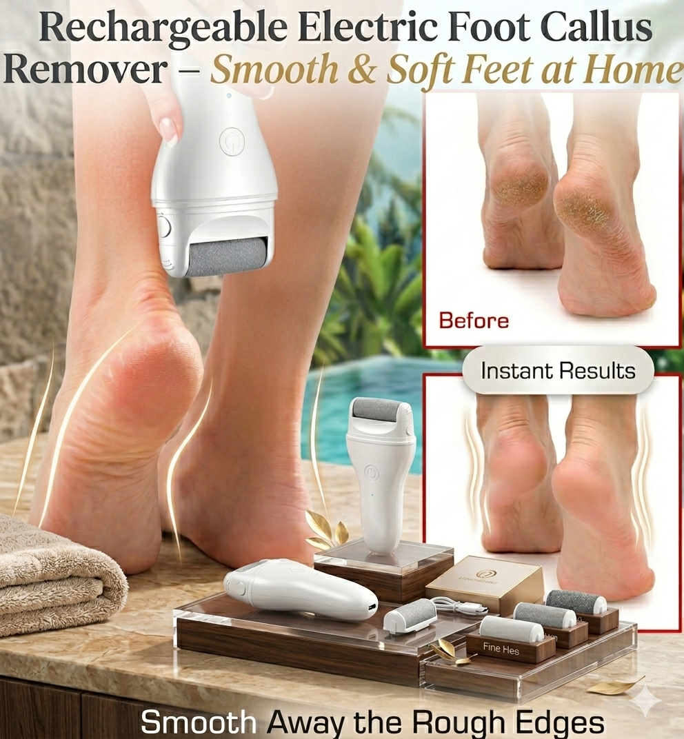 Rechargeable Electric Foot Callus Remover – Smooth & Soft Feet at Home