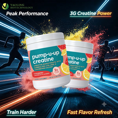 Creatine Monohydrate Powder – Strawberry Lemon Sugar-Free Sports Nutrition Supplement
