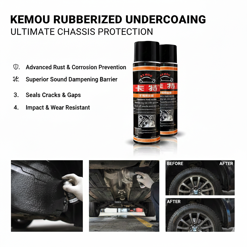 Rubberized Undercoating Spray 700ml – Quarter Panel Protection & Noise Control