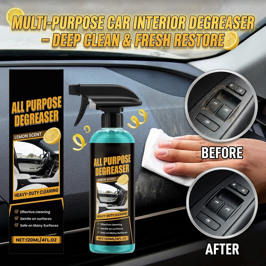 Multi-Purpose Car Interior Degreaser – Deep Clean & Fresh Restore