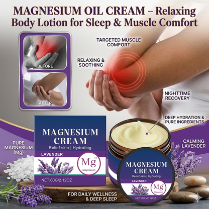 Magnesium Oil Cream – Relaxing Body Lotion for Sleep & Muscle Comfort