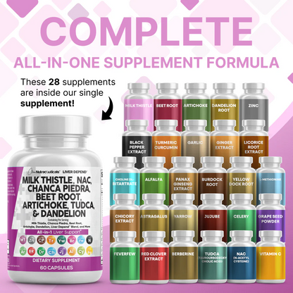Milk Thistle & Multi-Herb Complex Capsules with NAC