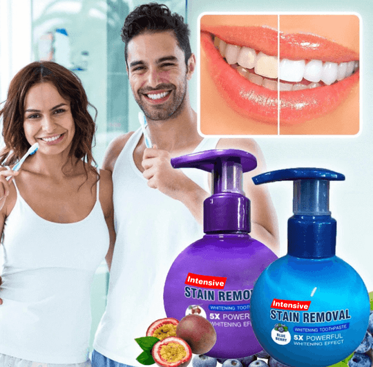 Intensive Stain Removal Whitening Toothpaste!