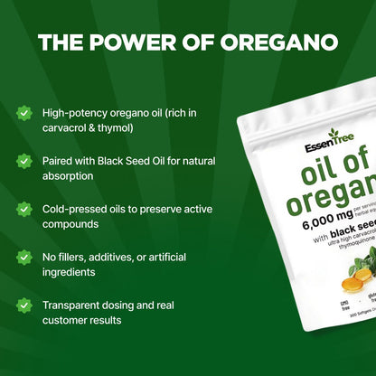 Oil of Oregano Softgels – Natural Herbal Supplement Capsules