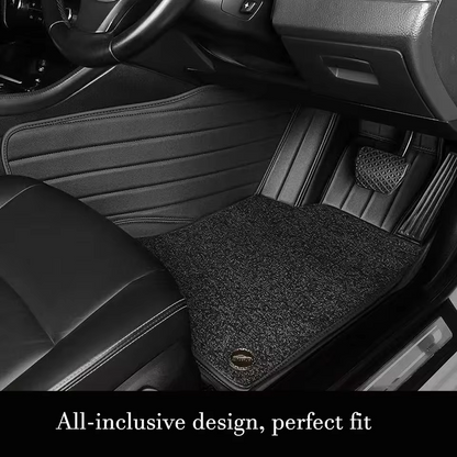 Universal Car Floor Mats – 4 Piece PVC Flocking Carpet Set