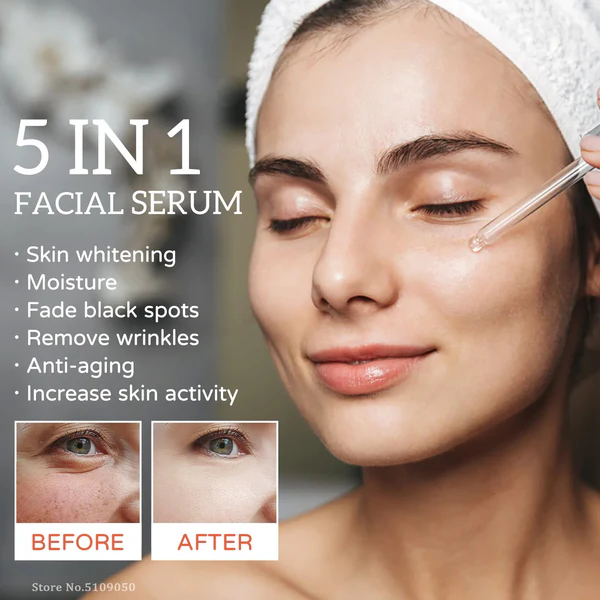 5 in 1 Hyaluronic Acid & Vitamin C Facial Serum