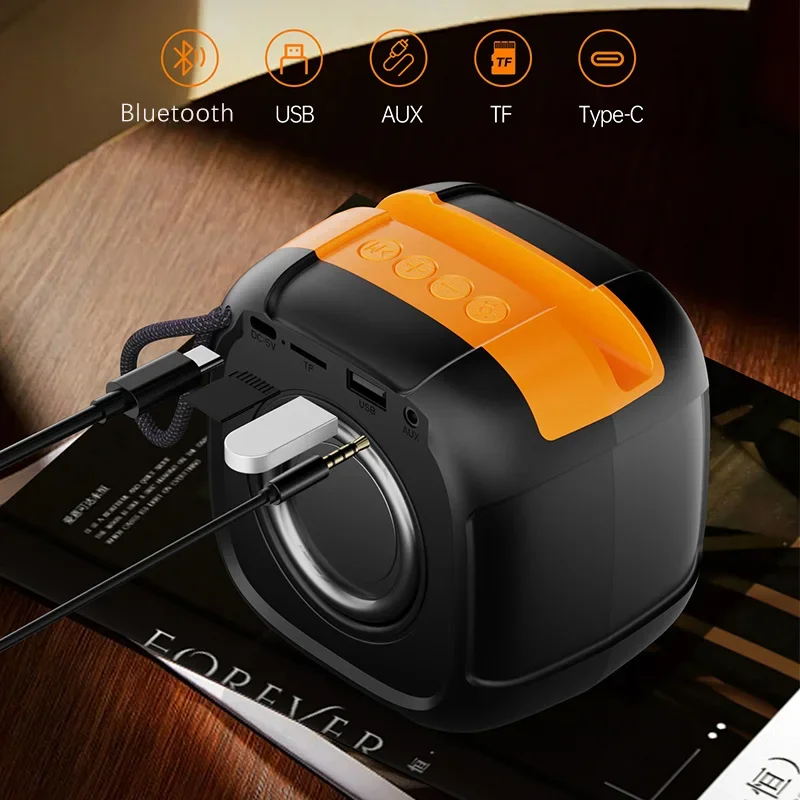 Mini Bluetooth Portable Speaker – RGB LED Wireless Music Speaker