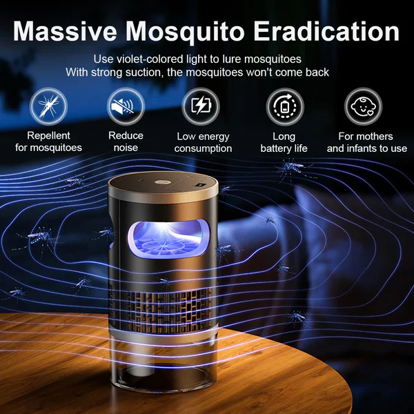 Indoor LED Electric Flying Insect Catcher with Suction Fan