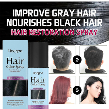 Root Touch-Up Color Spray – Instant Gray Coverage in Seconds