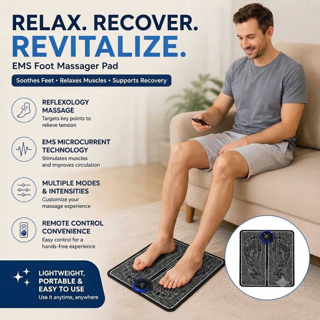 Foot Massage Mat for Muscle Relaxation and Recovery Support