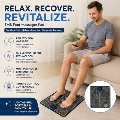 Foot Massage Mat for Muscle Relaxation and Recovery Support