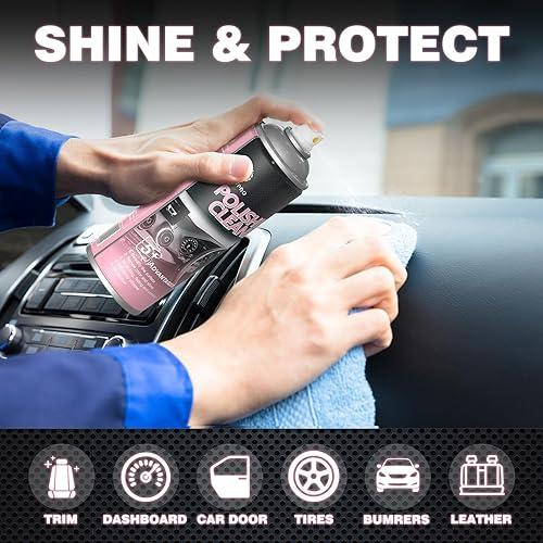 Car Interior Cleaner & Polishing Kit – 100ml with Cloth & Sponge Pad