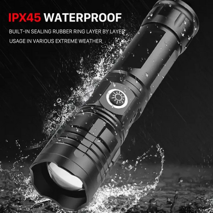 Rechargeable Tactical Flashlight – Waterproof Long Range Torch