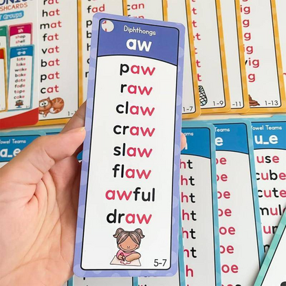Phonics Flashcards Set – Fun Learning with 900+ Rhyming Words