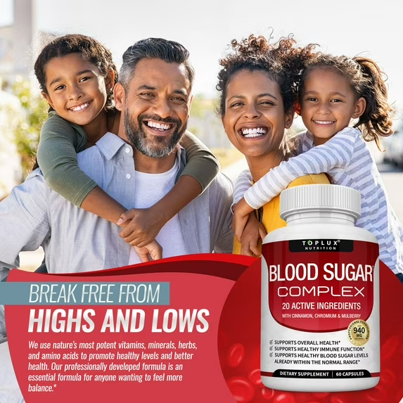 Blood Glucose Support Capsules – Herbal Balance Formula for Healthy Sugar Levels
