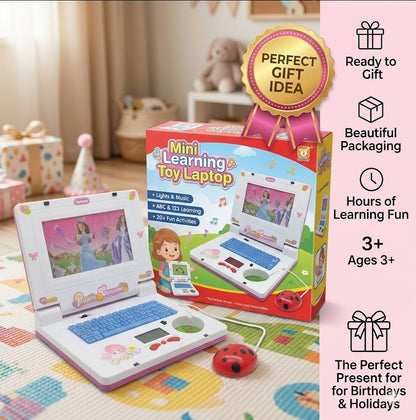 Mini Learning Toy Laptop – Fun Early Education with Lights & Music